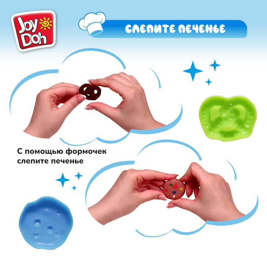 Масса для лепки Joy-Doh, набор ТОСТЕР TOST-150 pot