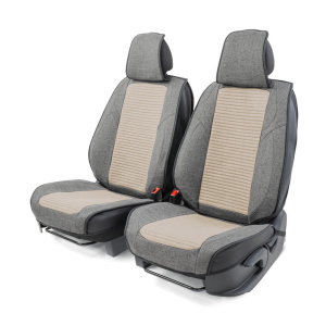 Каркасные 3D накидки на передние сиденья "Car Performance", 2 шт., fiberflax CUS-3024 D.GY/L.GY Каркасные 3D накидки на передние сиденья "Car Performance", 2 шт., fiberflax CUS-3024 D.GY/L.GY