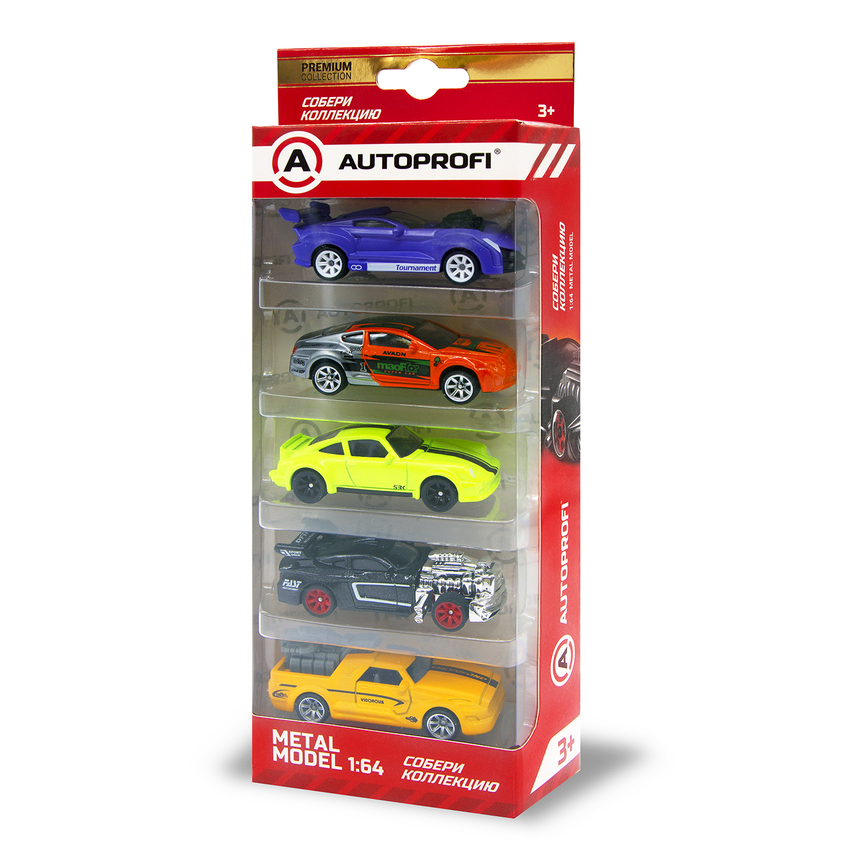 Набор коллекционных машинок 1:64 (5 шт.), в ассортименте SET-05 ASSORT Набор коллекционных машинок 1:64 (5 шт.), в ассортименте SET-05 ASSORT