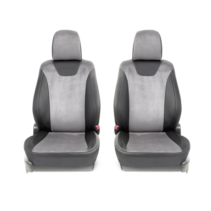 Чехлы на сиденья модельные алькантара TOYOTA PRIUS 2 седан (2003+) PRI-2Sd(03+)40-60 A BK/D.GY