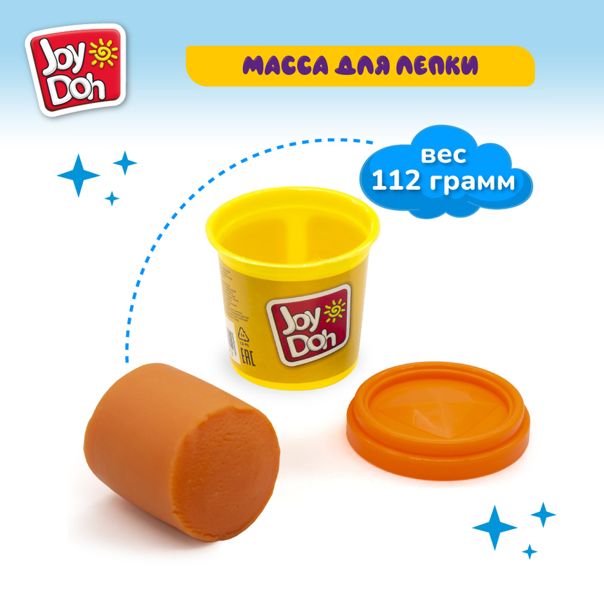 Масса для лепки Joy-Doh, 1 баночка (112 грамм) POT-01/112