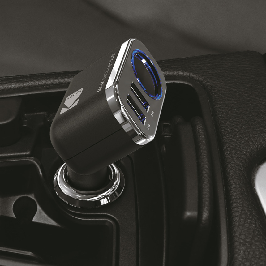 Автомобильное зарядное устройство KODAK для телефона/планшета, USBх2, Quick Charge 3.0. UC107 Автомобильное зарядное устройство KODAK для телефона/планшета, USBх2, Quick Charge 3.0. UC107