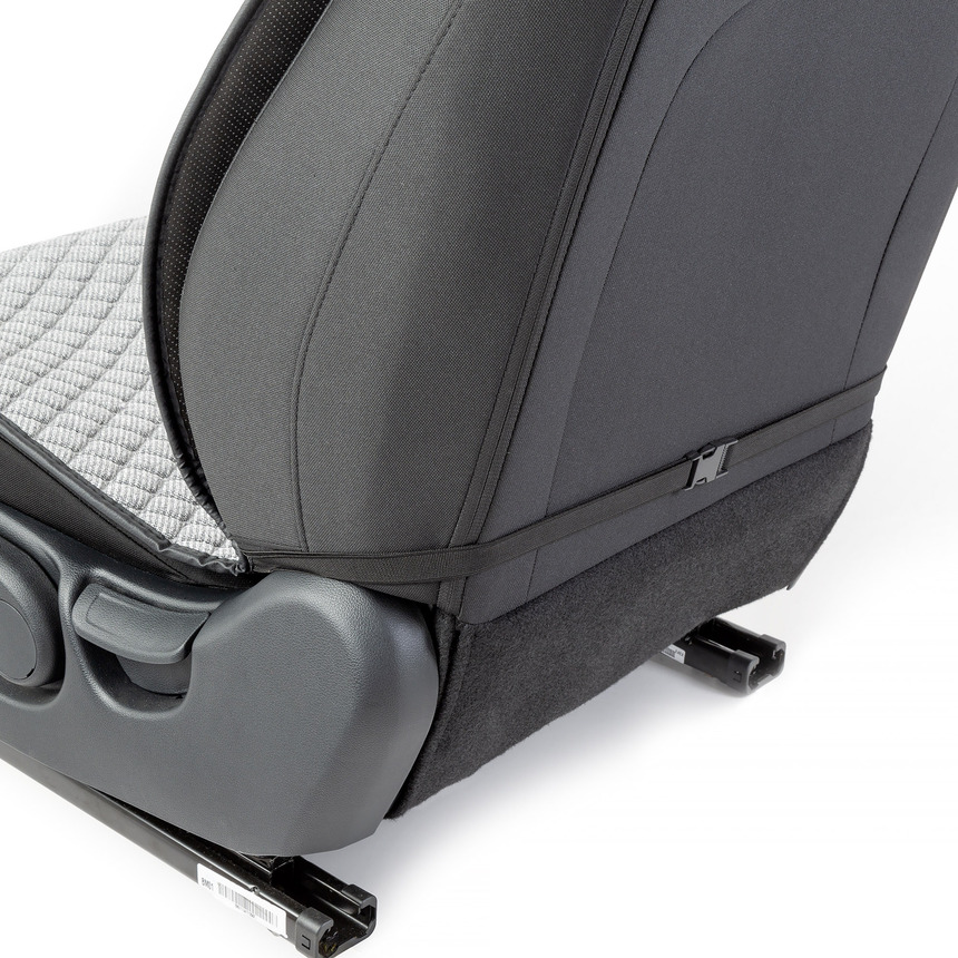 Накидки на передние сиденья "Car Performance", 2 шт., fiberflax CUS-1032 GY Накидки на передние сиденья "Car Performance", 2 шт., fiberflax CUS-1032 GY