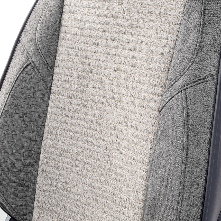 Каркасные 3D накидки на передние сиденья "Car Performance", 2 шт., fiberflax CUS-3024 D.GY/L.GY Каркасные 3D накидки на передние сиденья "Car Performance", 2 шт., fiberflax CUS-3024 D.GY/L.GY