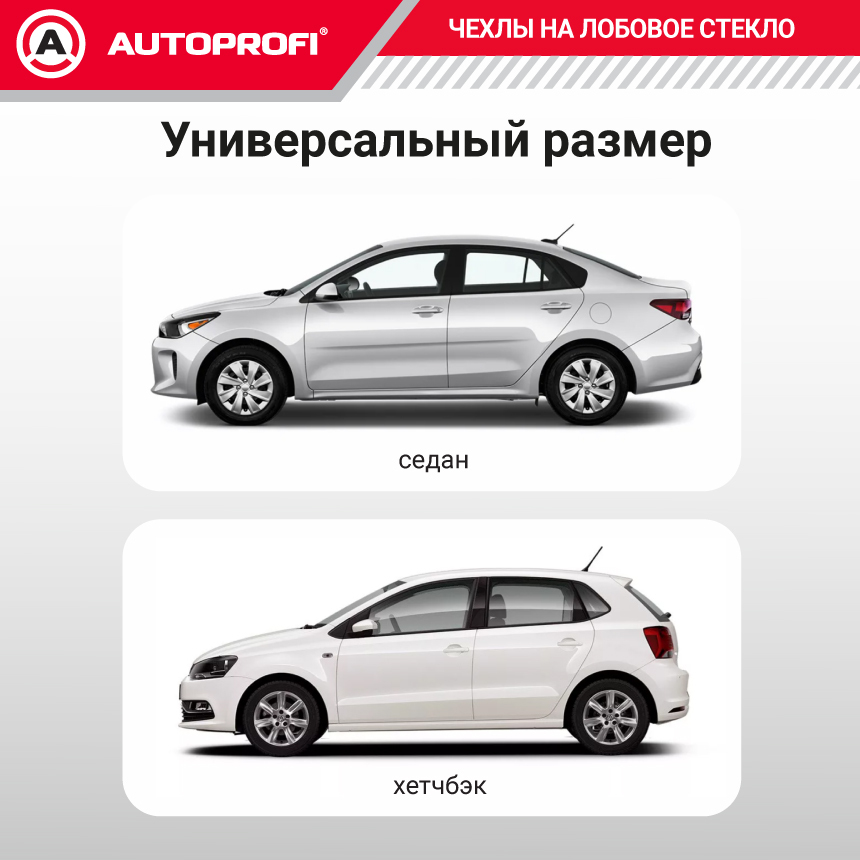 Чехол-накидка на лобовое, заднее и боковые стекла автомобиля 318 х 249 см., AUTOPROFI CAP300
