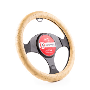 Оплётка руля AUTOPROFI из экокожи AP-1912 BE (M) Оплётка руля AUTOPROFI из экокожи AP-1912 BE (M)