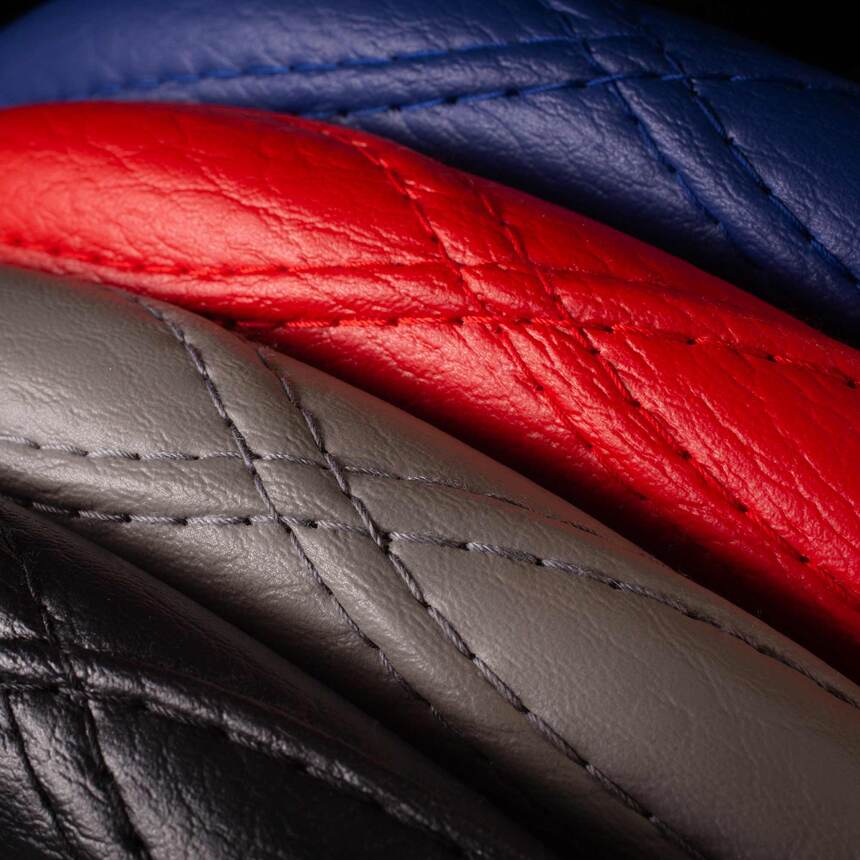 Оплётка на руль Car Performance, искусственная кожа CP-2012 GY (XXL)