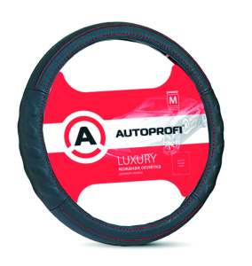 Кожаная оплётка руля AUTOPROFI AP-1070 BK/BK (M) Кожаная оплётка руля AUTOPROFI AP-1070 BK/BK (M)