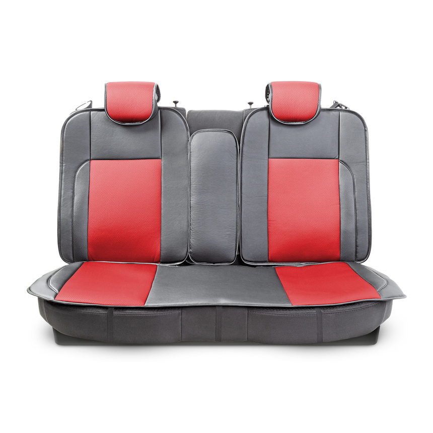 Накидки на сиденья каркасные AUTOPROFI экокожа HIT-1110G BK/RD