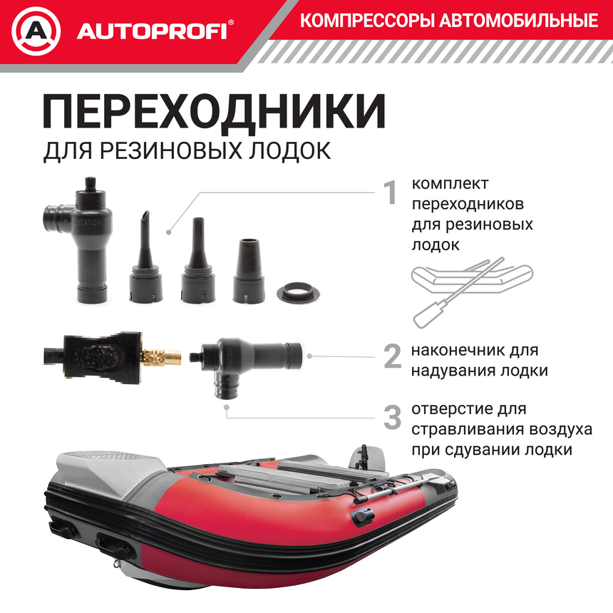 Компрессор автомобильный 90 л./мин. AUTOPROFI AK-900