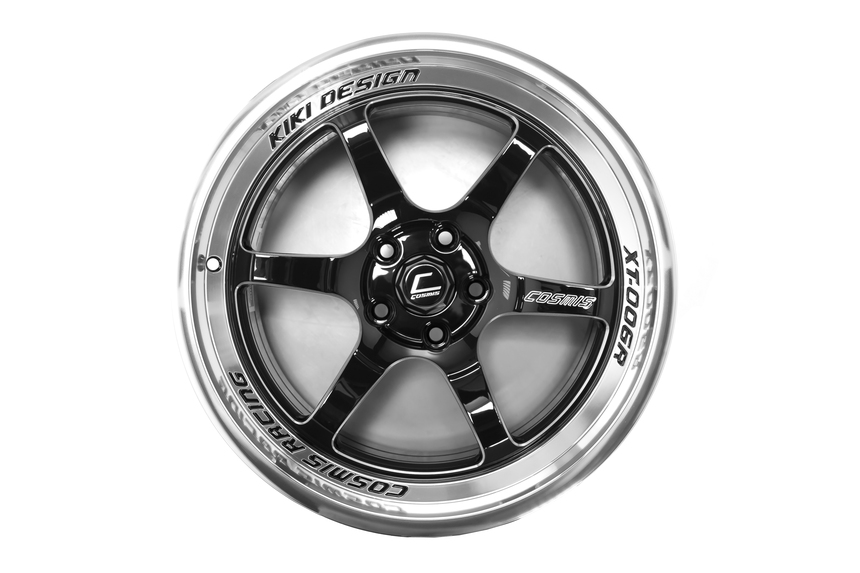 COSMIS  XT-006R 18x11,0 5x114,3 ET8 Black+diamond lip+spoke milling+ letter milling