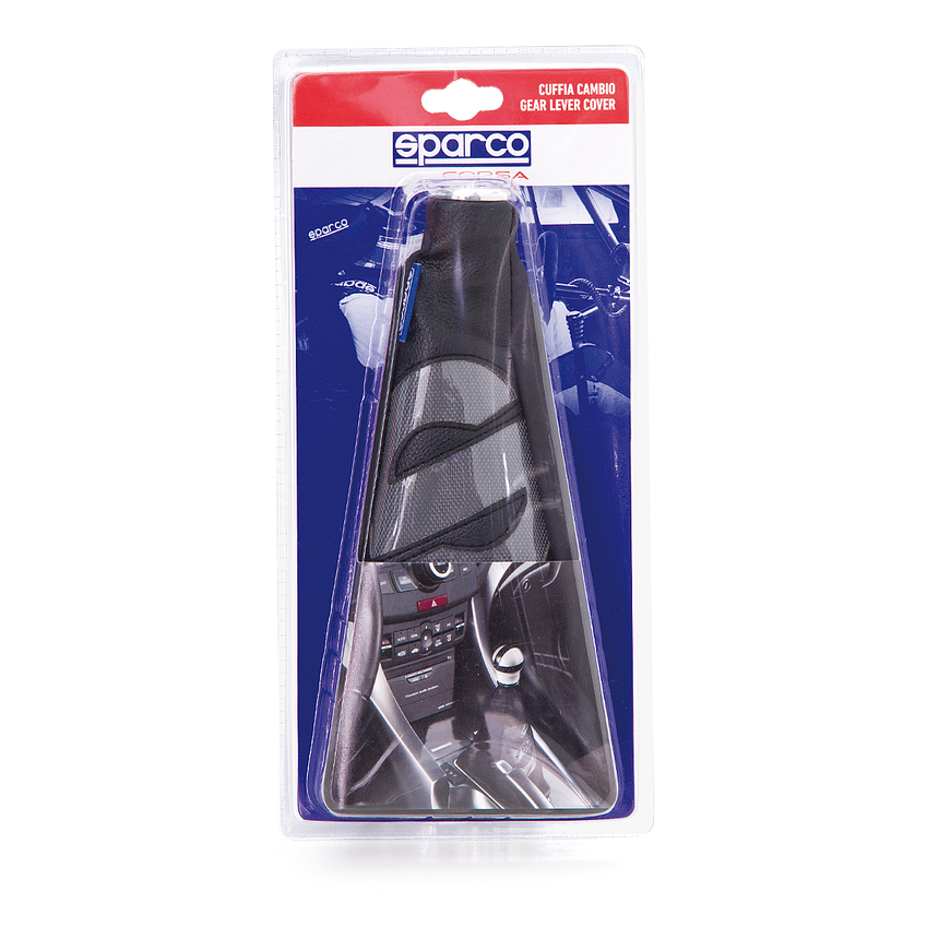 Чехол на рычаг механической КПП  SPARCO SPC/GN-COV BK/BK