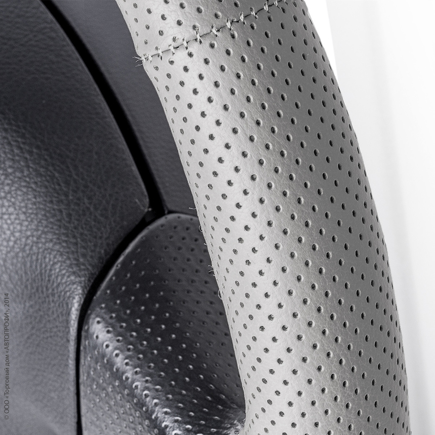 Оплётка для перетяжки руля AUTOPROFI SAM-201 GY (M)