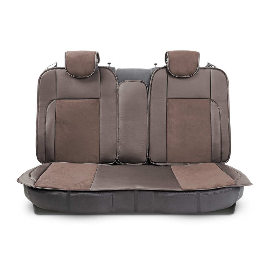 Накидки на сиденья каркасные AUTOPROFI экокожа/алькантара HIT-1110A BR/BR