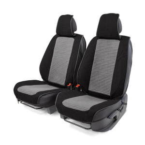 Каркасные 3D накидки на передние сиденья "Car Performance", 2 шт., fiberflax CUS-3024 BK/GY Каркасные 3D накидки на передние сиденья "Car Performance", 2 шт., fiberflax CUS-3024 BK/GY