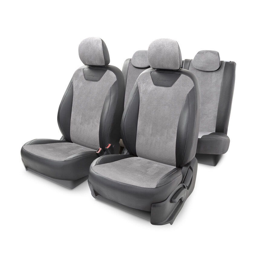 Чехлы на сиденья модельные алькантара HYUNDAI Solaris-2 (2017+) SOL-2Sd(17+)40-60 A BK/D.GY