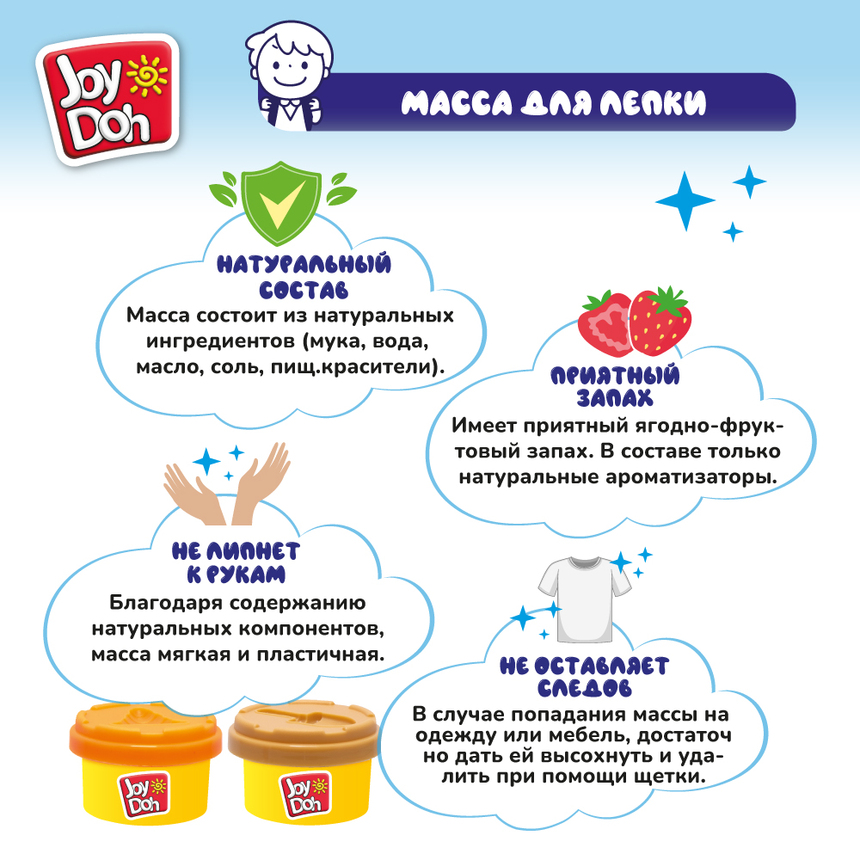 Масса для лепки Joy-Doh, набор МИНИ БУЛЬДОЗЕР BULD-056 pot Масса для лепки Joy-Doh, набор МИНИ БУЛЬДОЗЕР BULD-056 pot