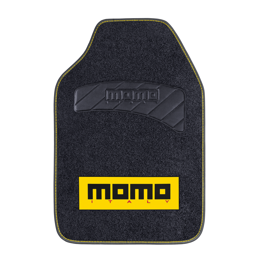 Коврики автомобильные "MOMO", серия "SPORT" MOMO-401 BK/YE