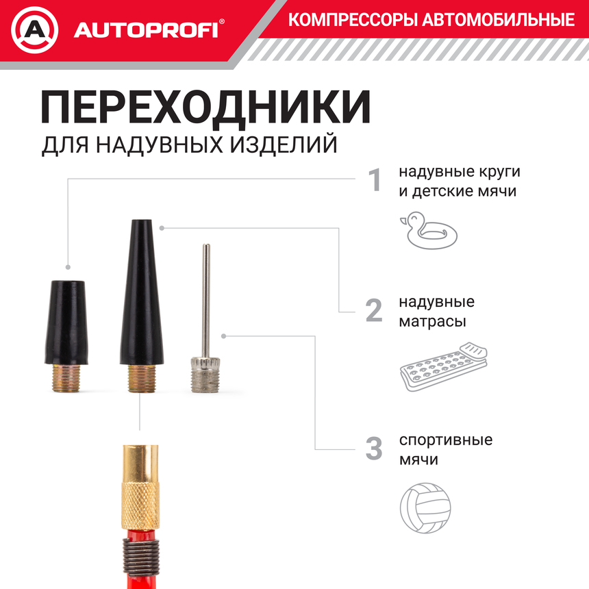 Компрессор воздушный AUTOPROFI, 50 л./мин., серия "АКМ" AKM-50