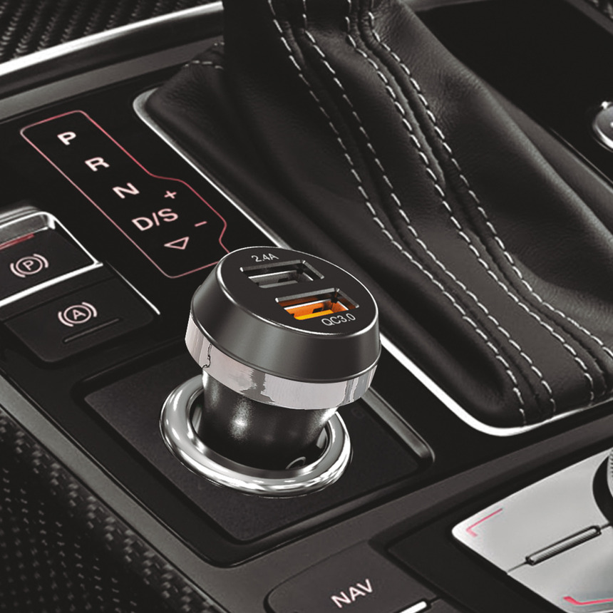 Автомобильное зарядное устройство KODAK для телефона/планшета, USBх2, Quick Charge 3.0. UC109 Автомобильное зарядное устройство KODAK для телефона/планшета, USBх2, Quick Charge 3.0. UC109