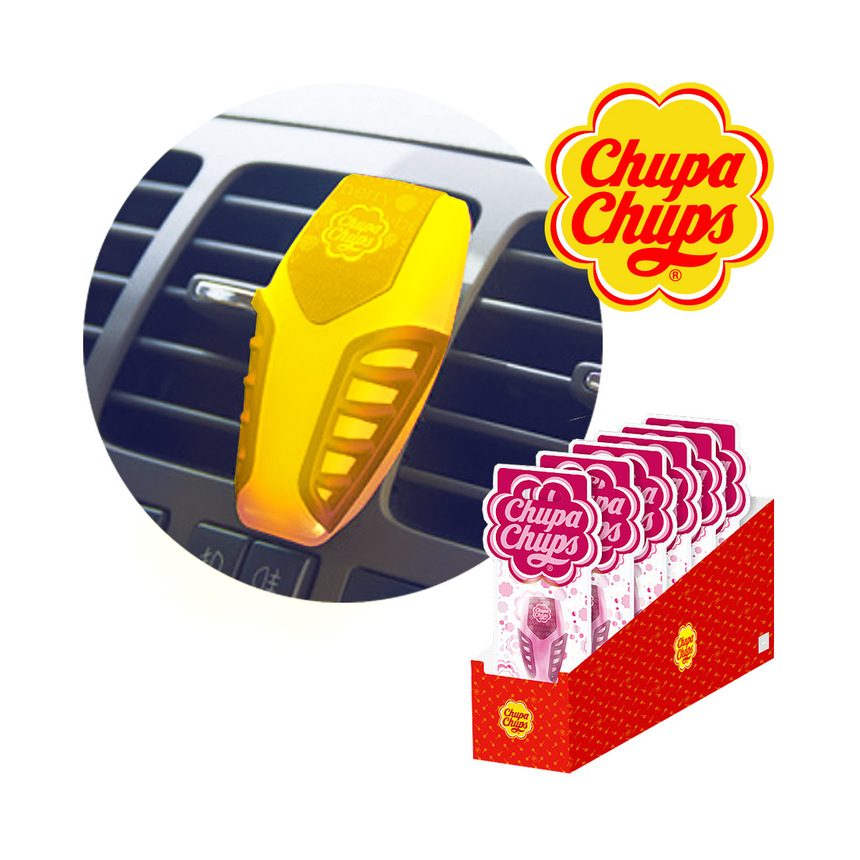 Ароматизатор воздуха "Chupa Chups" на дефлектор (Лайм-лимон) CHP301