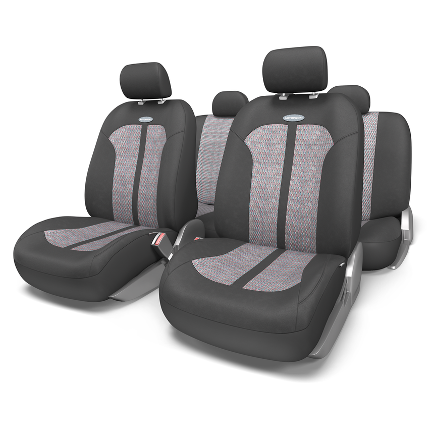 Чехлы на сиденья универсальные SELECTION SEL-1105 BK/D.GY (M)