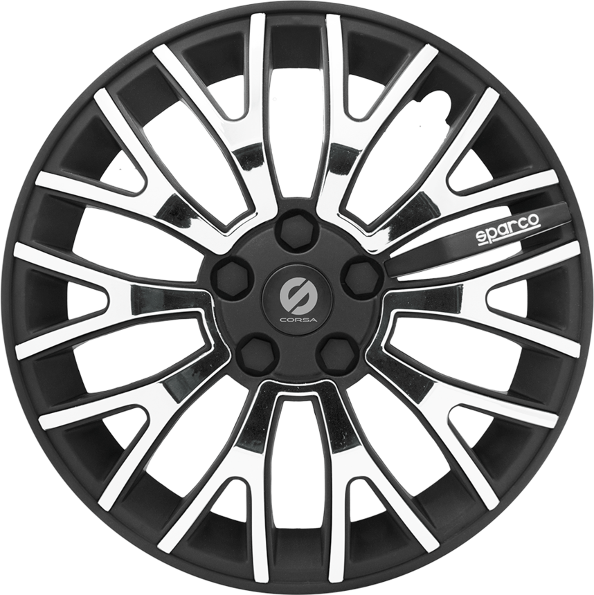 Колпаки на колёса SPARCO SPC/WC-1350U BK/CHROME (15)