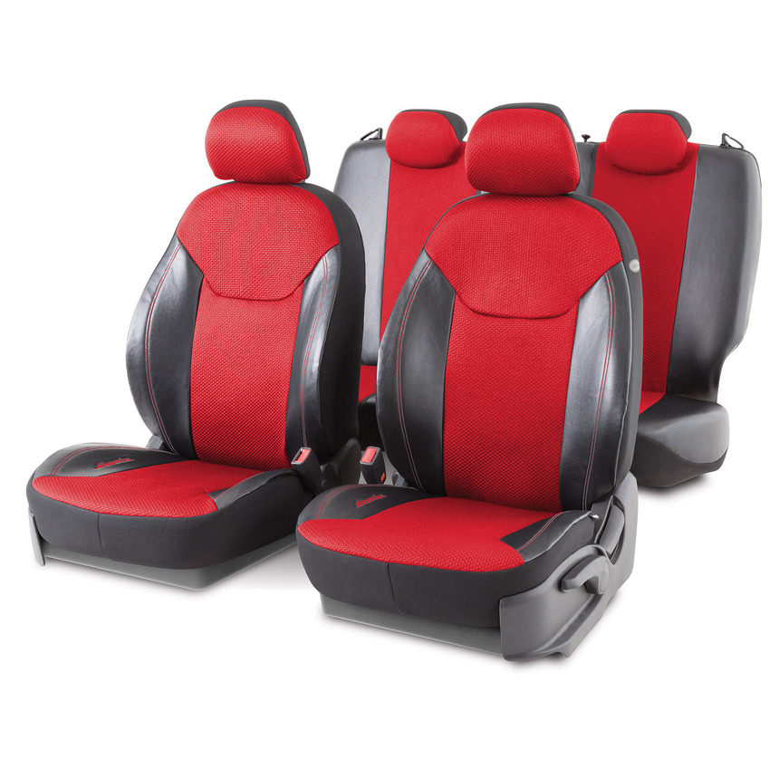 Чехлы на сиденья универсальные DIN-1505GJ BK/RD