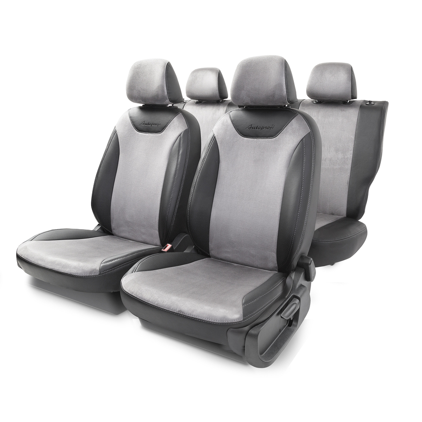 Чехлы на сиденья модельные алькантара VOLKSWAGEN Polo-5 (2009+) POL-5Sd(09+)40-60 A BK/D.GY