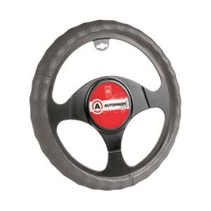 Кожаная оплётка руля AUTOPROFI AP-396 D.GY (M) Кожаная оплётка руля AUTOPROFI AP-396 D.GY (M)