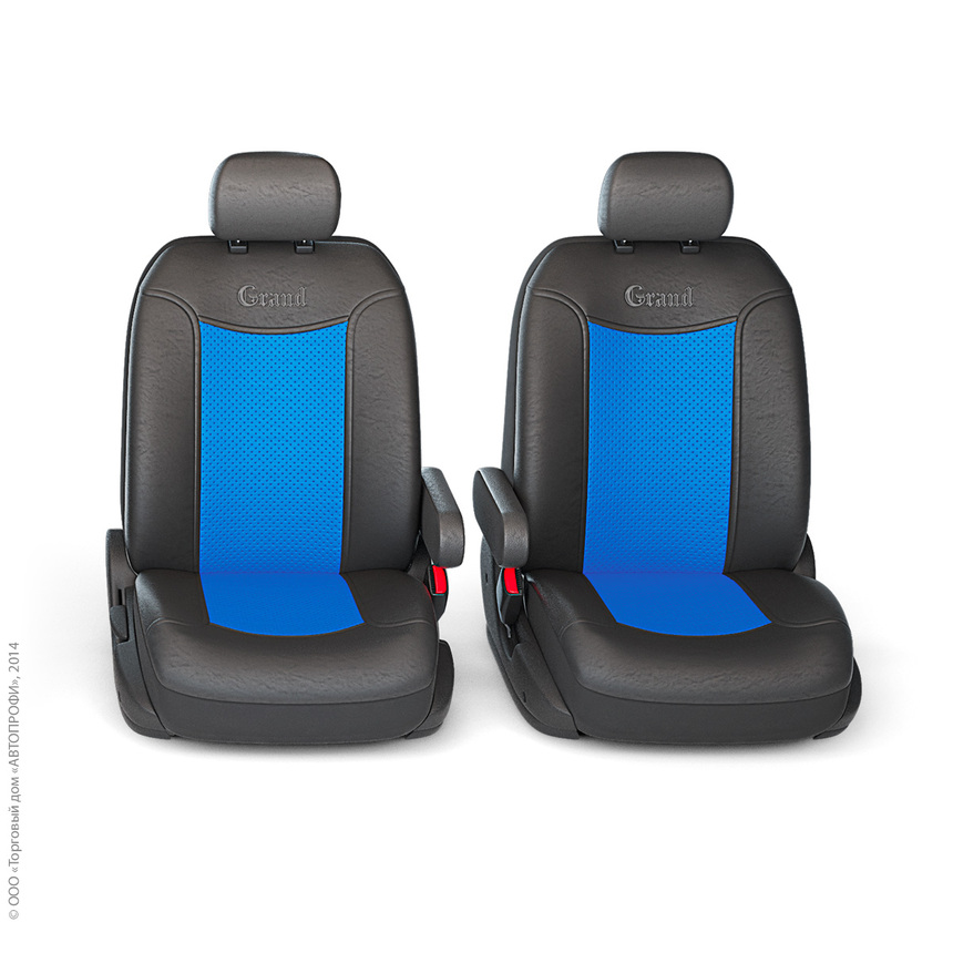 Чехлы на сиденья универсальные экокожа GRAND FULL GND-1305GF BK/BL