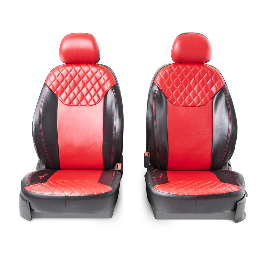 Чехлы на сиденья универсальные DIN-1505GF BK/RD