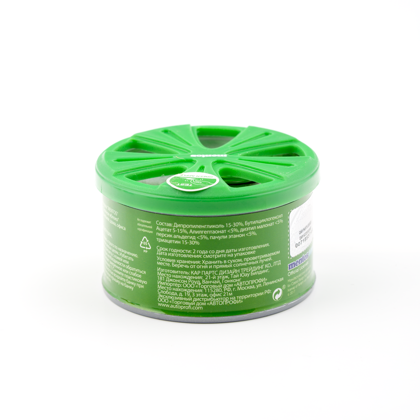 Ароматизатор воздуха "MENTOS" (GREEN APPLE) органик MNT601