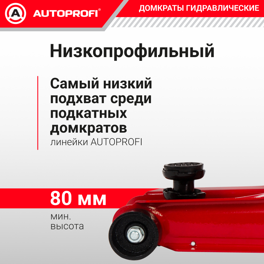 Домкрат гидравлический в кейсе (2,5 тонны) AUTOPROFI DP-25/365 K