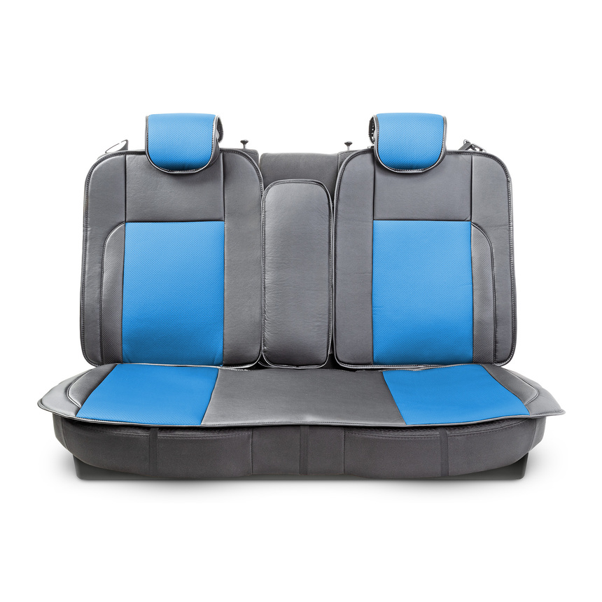 Накидки на сиденья каркасные AUTOPROFI экокожа HIT-1110G BK/BL