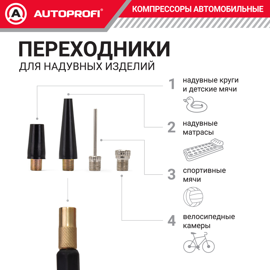 Компрессор автомобильный 40 л./мин. AUTOPROFI AK-580