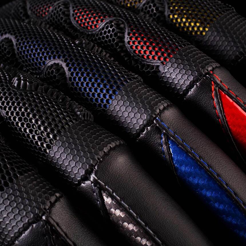 Кожаная оплётка на руль Car Performance с объёмными вставками CP-2043 BK/BK (M)