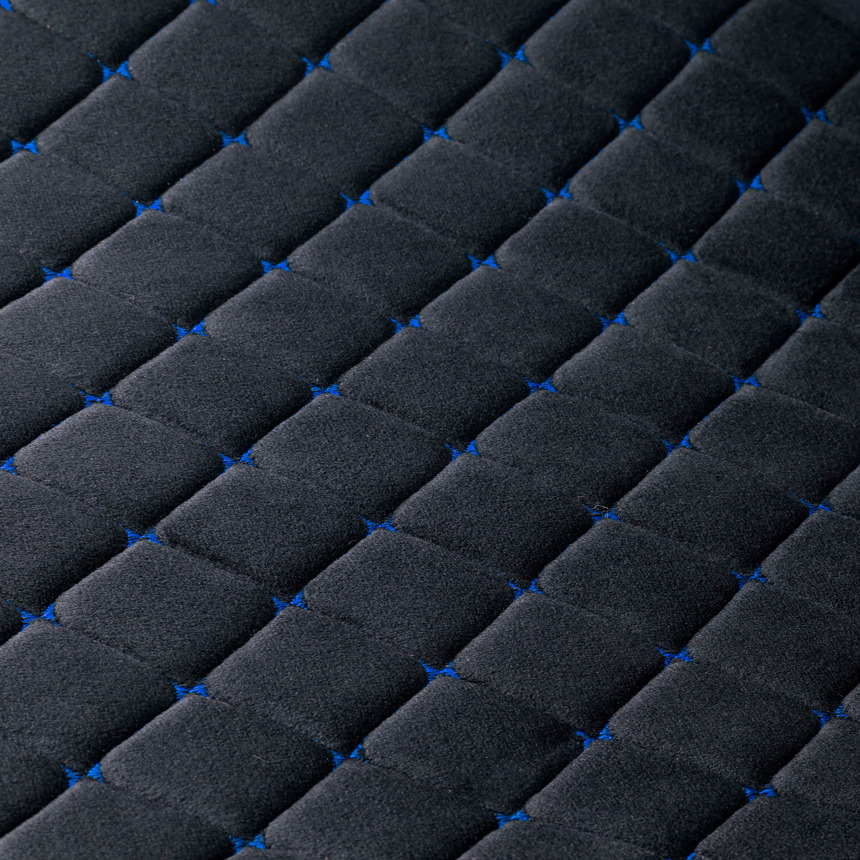 Накидки на передние сиденья "Car Performance", 2 шт., алькантара CUS-1012 BK/BL