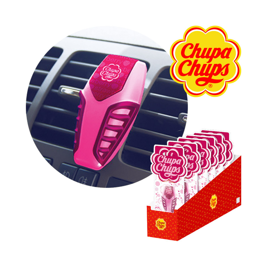 Ароматизатор воздуха "Chupa Chups" на дефлектор (Клубника со сливками) CHP302