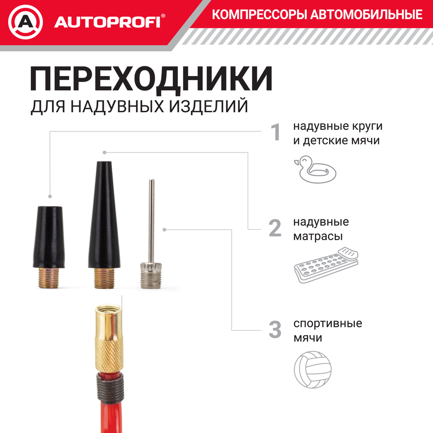 Компрессор воздушный AUTOPROFI, 28 л./мин., серия "АКМ"  AKM-28