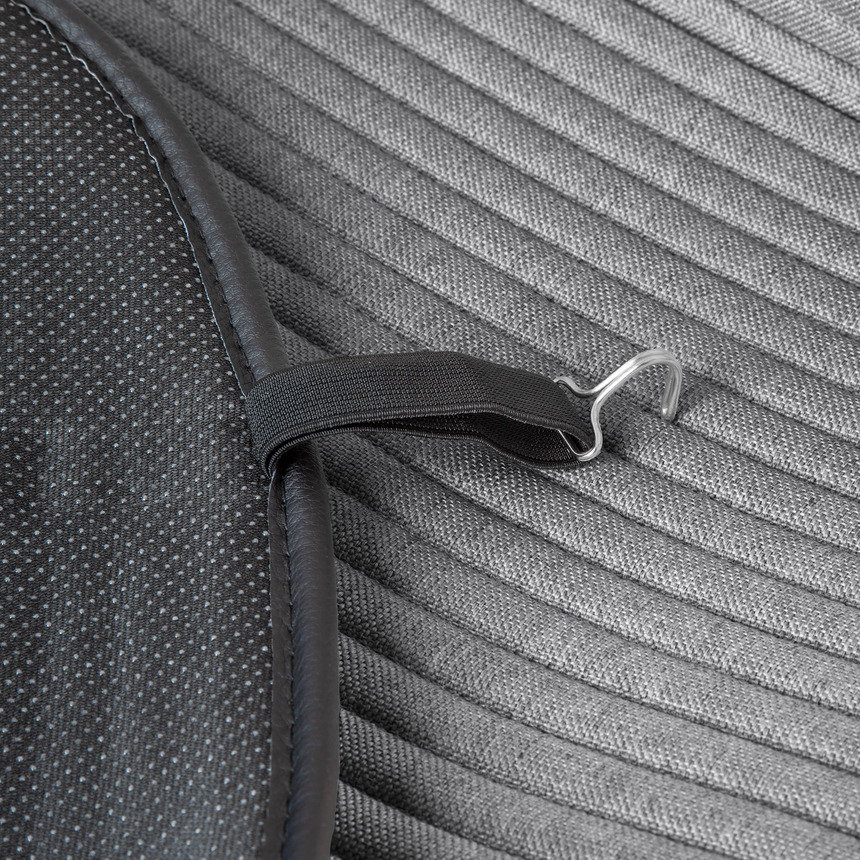 Накидки на передние сиденья "Car Performance", 2 шт., fiberflax CUS-1042 GY