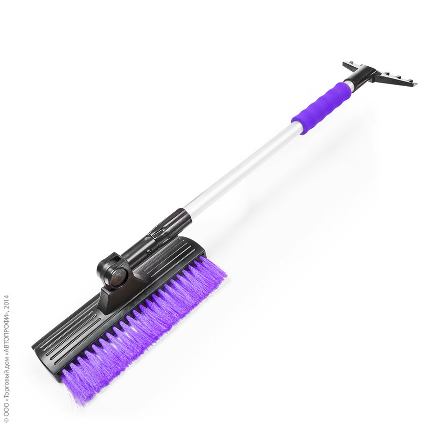 Щетка для снега "AUTOPROFI" SB-1457 BK/VIOLET