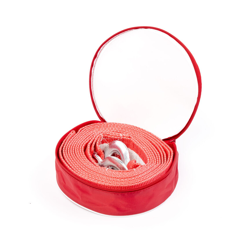 Трос буксировочный ленточный "AUTOPROFI" 12 т, 5 м, 2 крюка, сумка TRL-120/1