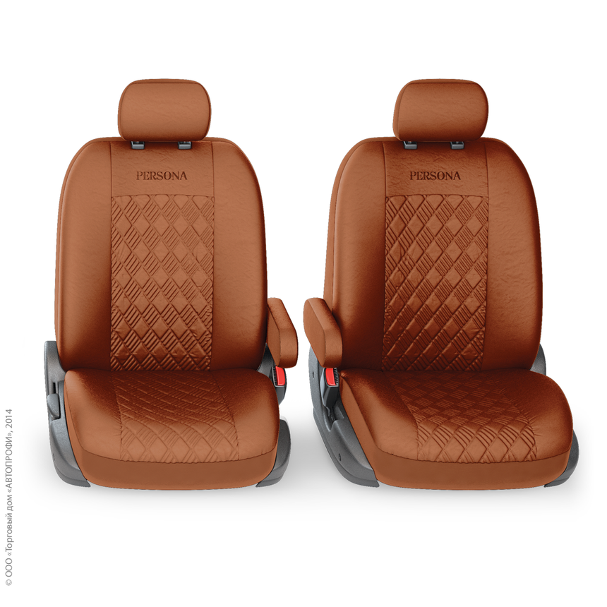 Чехлы на сиденья универсальные экокожа PERSONA FULL (M) PER-1305GF TAN