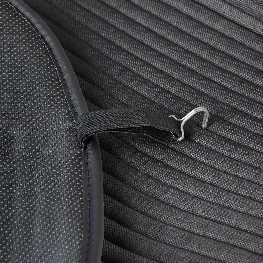 Накидки на передние сиденья "Car Performance", 2 шт., fiberflax CUS-1042 BK