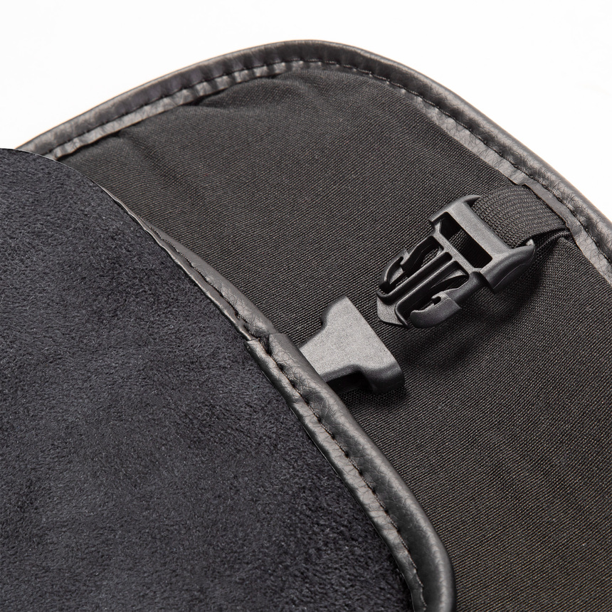 Накидка на сиденье каркасная AUTOPROFI экокожа/алькантара HIT-310A BK/BK