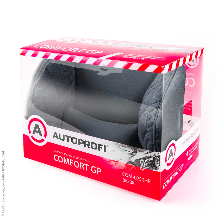 Подголовник COMFORT COM-0250HR BK/BK Подголовник COMFORT COM-0250HR BK/BK