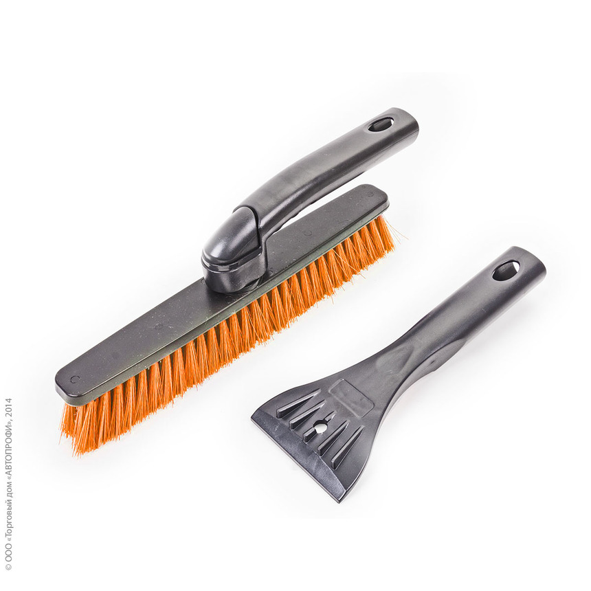 Щетка для снега "AUTOPROFI" SB-1461 BK/ORANGE