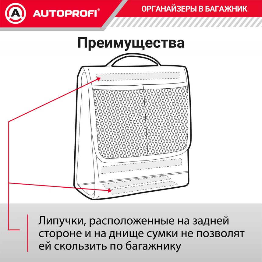 Органайзер в багажник TRAVEL ORG-10 BK