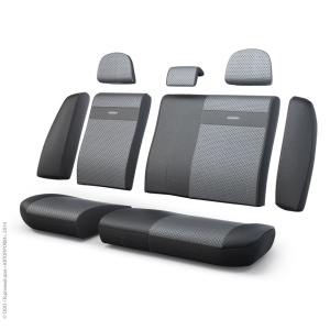 Чехлы на сиденья трансформеры задний ряд TRS-002G BK/D.GY Чехлы на сиденья трансформеры задний ряд TRS-002G BK/D.GY